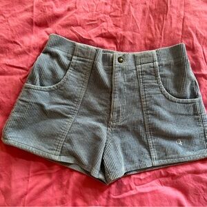 Ocean Pacific Op sky blue corduroy highwaisted shorts, size small